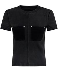 Dion Lee - Panelled Fine-ribbed T-shirt - Lyst