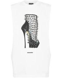 DSquared² - Canotta Iconique Con Stampa - Lyst