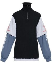 Balenciaga - Zip Knitted Sweater - Lyst
