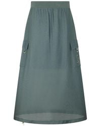 Liu Jo - Falda Larga Con Bolsillo De Parche - Lyst