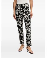 Joseph Ribkoff - Abstract-Print Trousers - Lyst