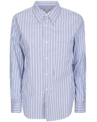 Comme des Garçons - Vertical-Stripe Chest-Pocket Shirt - Lyst