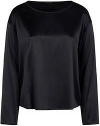 Emporio Armani - Satin Blouse - Lyst