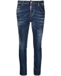 DSquared² - Mid-Rise Skinny Jeans - Lyst