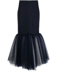 Moschino - Fishtail Pencil Maxi Skirt - Lyst