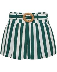 Cara Cara - Ray Striped Belted Shorts - Lyst