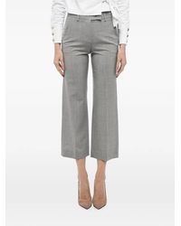 Ql2 - Pressed-Crease Cropped Trousers - Lyst