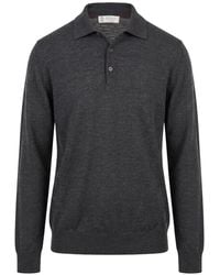Brunello Cucinelli - Fine-Knit Polo-Collar Sweater - Lyst