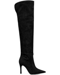 Poche Paris - Suede Over-The-Knee Boots - Lyst