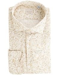 BRANCACCIO - Leaf-Print Long-Sleeve Shirt - Lyst
