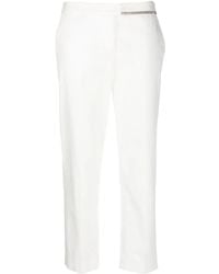 Fabiana Filippi - Beaded-Trim Tapered Trousers - Lyst