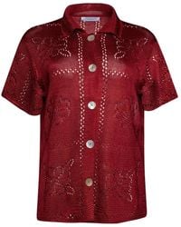 Calle Del Mar - Floral Short-Sleeve Shirt - Lyst