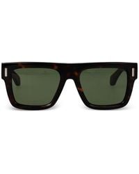 Ferragamo Eyewear - Tortoiseshell-Effect Rectangle-Frame Sunglasses - Lyst