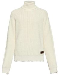 DSquared² - Logo-Patch Roll-Neck Knit Jumper For - Lyst