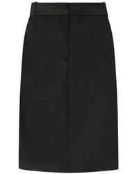 Loulou de Saison - Elsie Straight-Fit Midi Skirt - Lyst