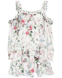 Needle & Thread - Floral Fantasy Off-shoulder Dress - Lyst