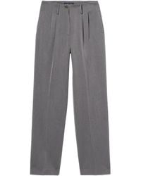 Brooks Brothers - Geplooide Broek Met Wijde Pijpen - Lyst
