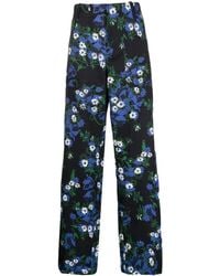 Plan C - Pantalones con estampado floral - Lyst