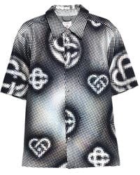 CASABLANCA - Pearlescent Monogram Shirt - Lyst