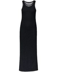 Another Tomorrow - Bead-Embroidered Midi Dress - Lyst