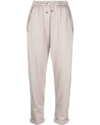 Brunello Cucinelli - Cropped Track Pants - Lyst