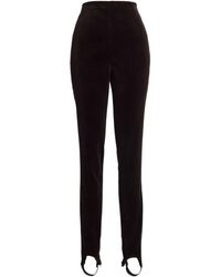 Ralph Lauren - High-Waisted Velvet Trousers - Lyst