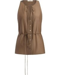 12 STOREEZ - Tie-Neck Button-Fastening Shirt - Lyst