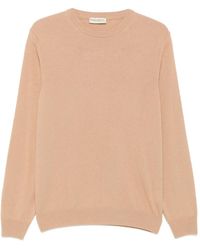 SERGIO MORETTI FIRENZE - Crew-Neck Ribbed-Trim Sweater - Lyst