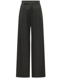 LE SULLY STUDIO - Pleated Wide-Leg Trousers - Lyst