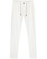 Eleventy - Mid-rise Tapered Trousers - Lyst