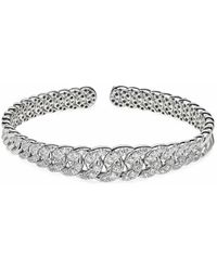 Jewels Aficionado - 18Kt Diamond Cuff Bracelet - Lyst