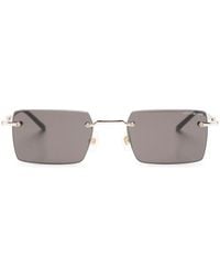 Montblanc - Rimless Rectangle-Frame Sunglasses - Lyst
