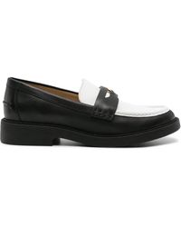 MICHAEL Michael Kors - Leren Loafers Met Logo - Lyst