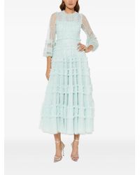 Needle & Thread - Gerüschtes Kleid Mit Pailletten - Lyst