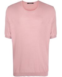 Tagliatore - Knitted Silk T-shirt - Lyst