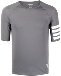 Thom Browne - T-Shirt mit Streifen - Lyst