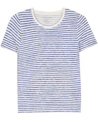 Majestic Filatures - Round-neck Striped T-shirt - Lyst