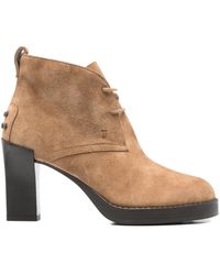Tod's - Leather Boots - Lyst