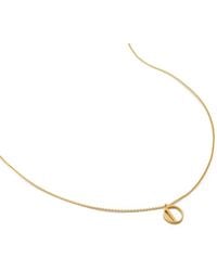 Monica Vinader - Alphabet O Adjustable Necklace - Lyst