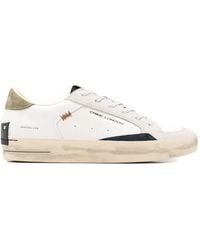 Crime London - Sk8 Deluxe Lace-Up Leather Sneakers - Lyst