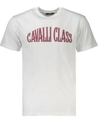 Roberto Cavalli - T-Shirt À Logo Imprimé - Lyst