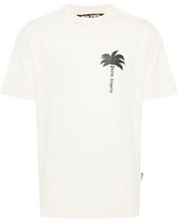 Palm Angels - T-shirt Met Palmprint - Lyst