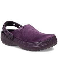 Crocs™ - Classic Crafted Velvet Clog Sandals - Lyst