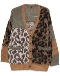 R13 - Leopard-Pattern Cardigan - Lyst