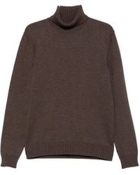 Zanone - Roll-Neck Ribbed-Trim Sweater - Lyst