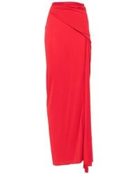 Rick Owens - Draped-Detail Maxi Skirt - Lyst
