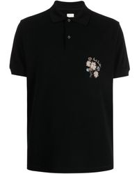 Paul Smith - Embroidered Cotton Polo Shirt - Lyst