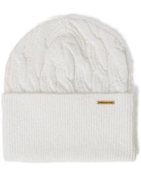 Twin Set - Cable-Knit Beanie Hat - Lyst