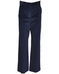 Weekend by Maxmara - Corduroy Flared Trousers - Lyst