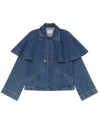 FRAME - Cape Denim Jacket - Lyst